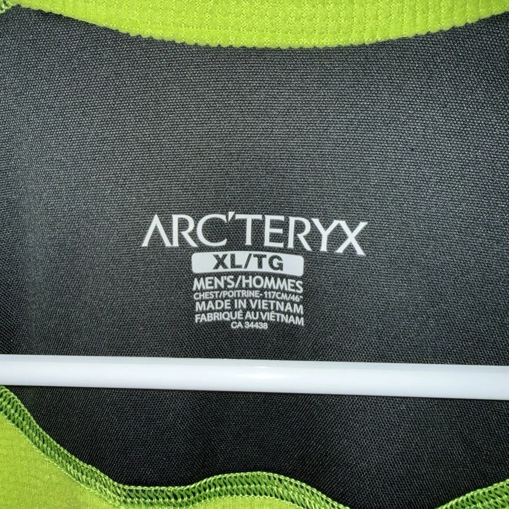Arcteryx Delta LT Mens XL Green Half Zip Fleece Pullover Polartec Hiking 14625